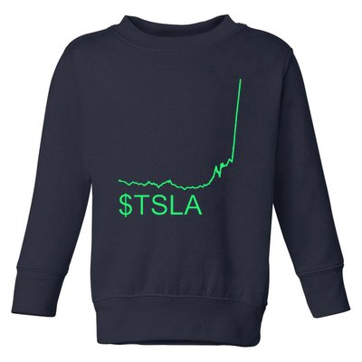 TSLA Stock Toddler Sweatshirt