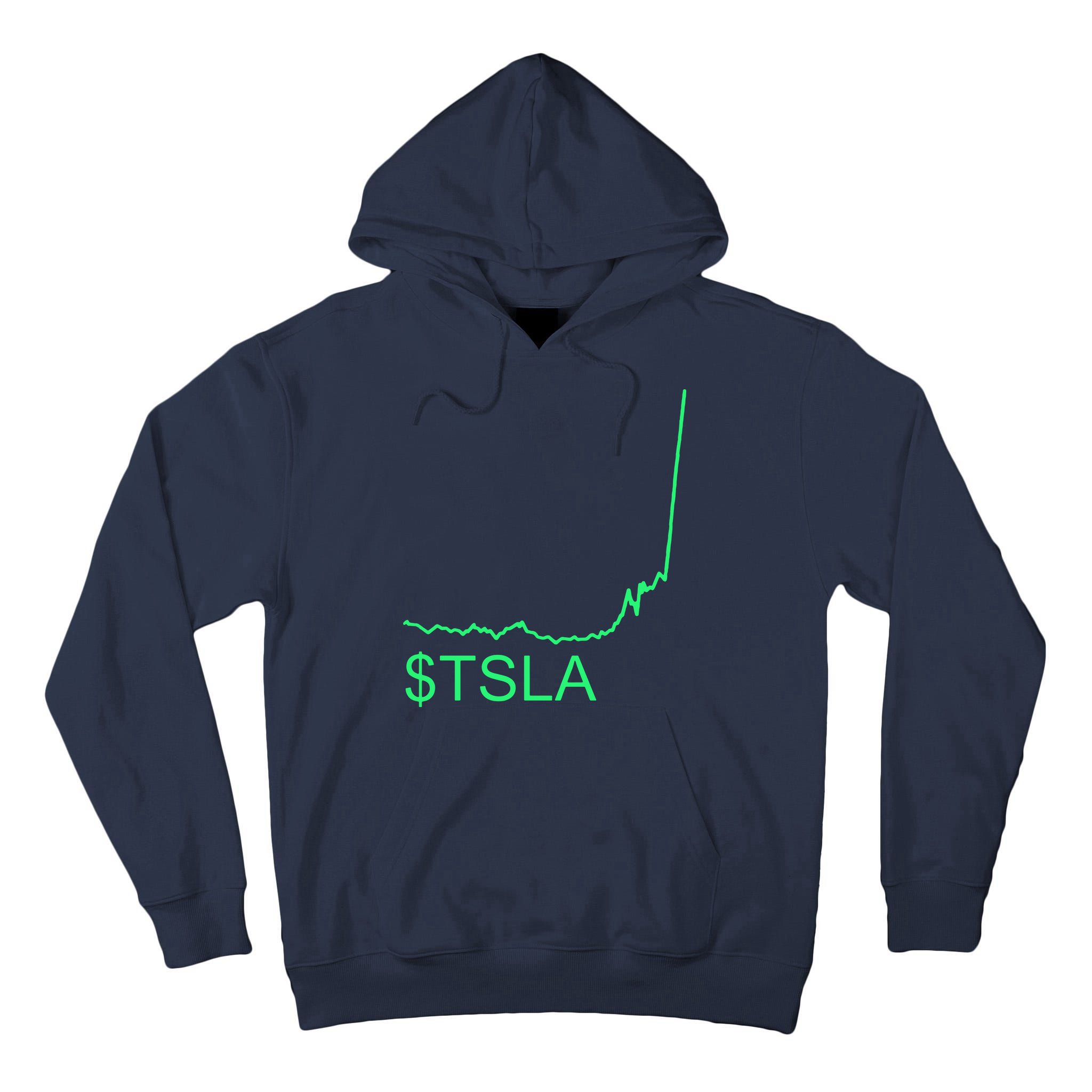 TSLA Stock Tall Hoodie