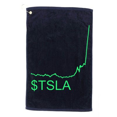 TSLA Stock Golf Towel