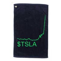 TSLA Stock Platinum Collection Golf Towel