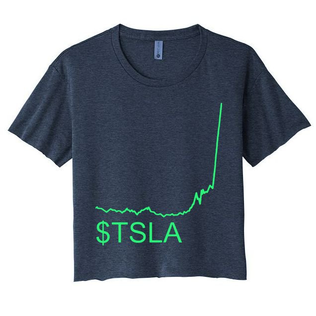 TSLA Stock Crop Top