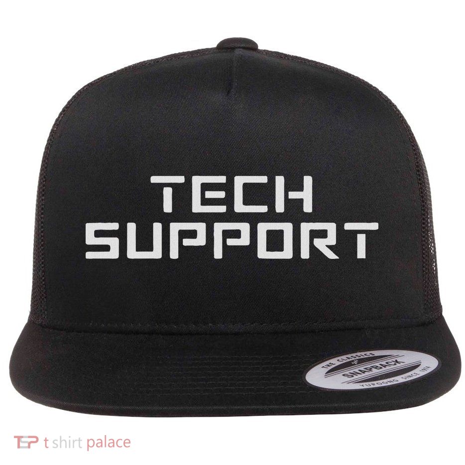 Tech Support Flat Bill Trucker Hat