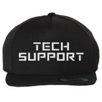 Tech Support Wool Snapback Cap