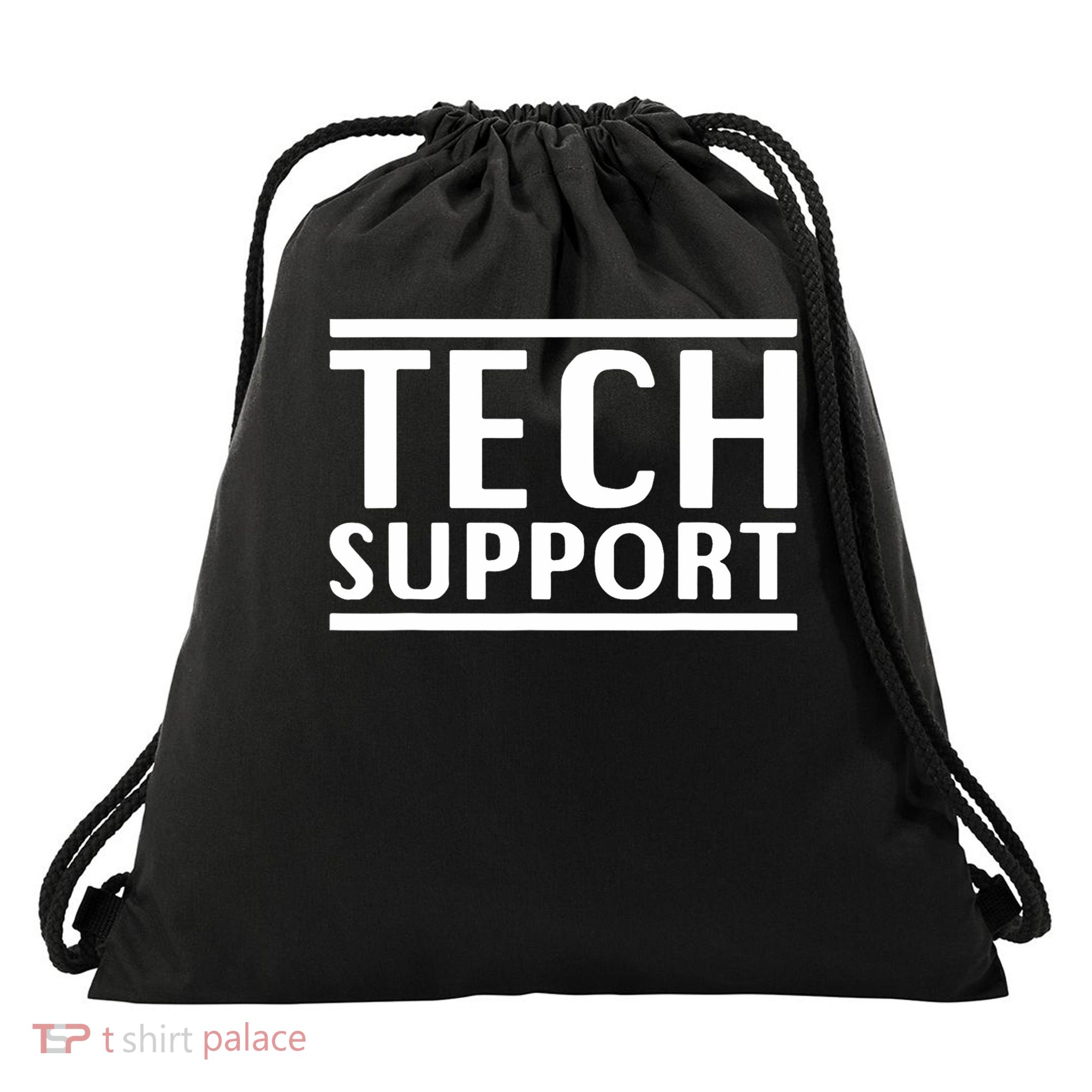 Tech Support Drawstring Bag