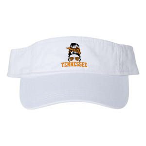 Tennessee State Tn Orange Fan Messy Bun Hair Valucap Bio-Washed Visor