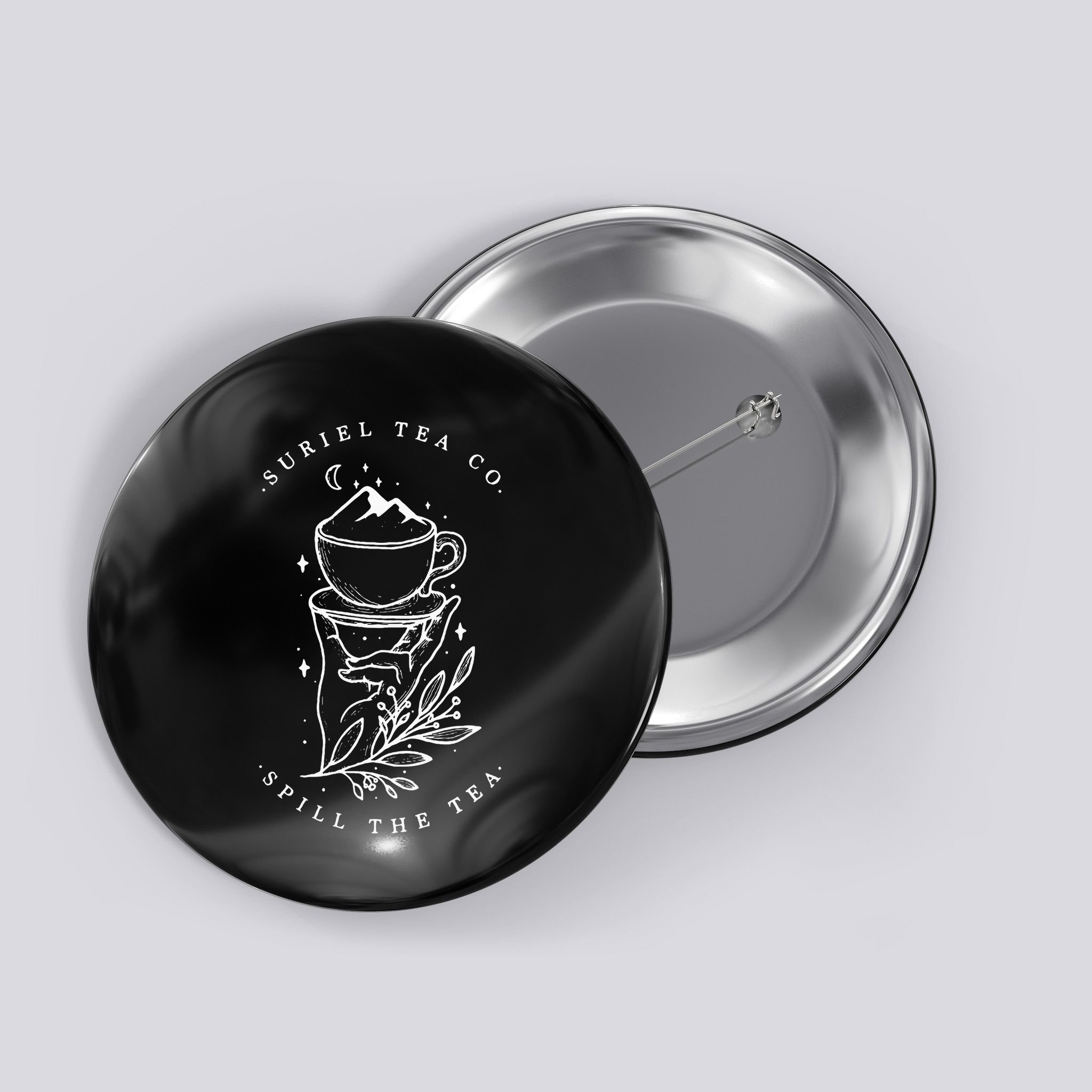 The SurielS Tea Co Spill The Tea Button