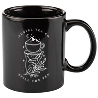 The SurielS Tea Co Spill The Tea 11oz C Handle Ceramic Mug