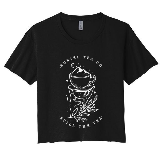 The SurielS Tea Co Spill The Tea Women's Crop Top Tee