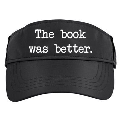 Typewriter Style The Book Was Better Cool Gift Adult Drive Performance Visor