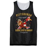 Trot Squad Turkey Thanksgiving 2024 Pennsylvania Pittsburgh Mesh Reversible Basketball Jersey Tank