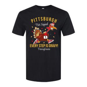 Trot Squad Turkey Thanksgiving 2024 Pennsylvania Pittsburgh Softstyle CVC T-Shirt