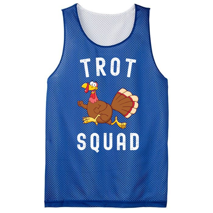 Trot Squad Turkey Run Thanksgiving Running Turkey Trot Gift Mesh Reversible Basketball Jersey Tank