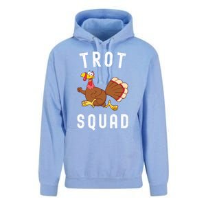 Trot Squad Turkey Run Thanksgiving Running Turkey Trot Gift Unisex Surf Hoodie