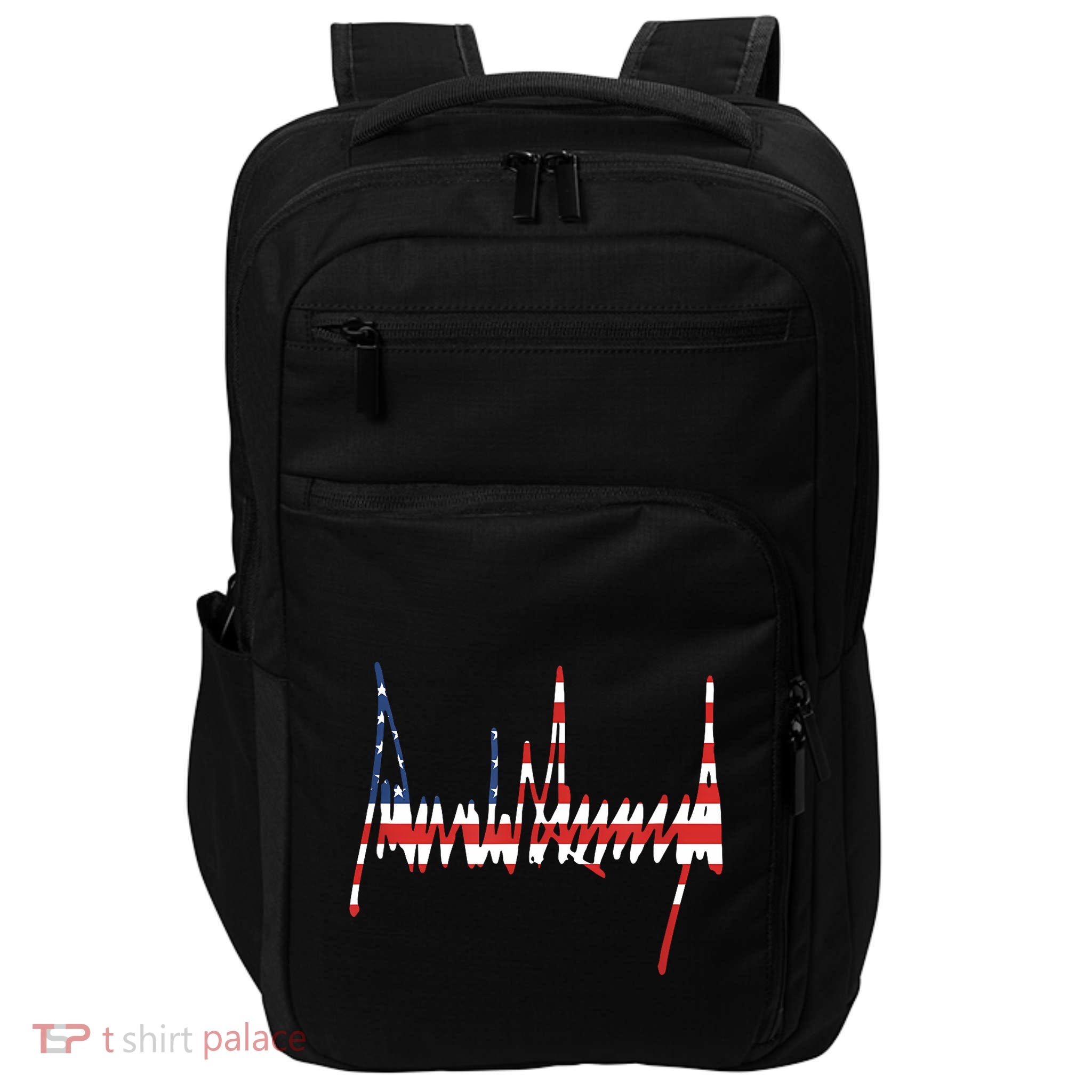 Trump Signature Usa Maga 47th President Protrump Impact Tech Backpack