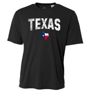 Texas State Usa Distressed Flag Grunge Texas Cooling Performance Crew T-Shirt