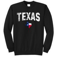 Texas State Usa Distressed Flag Grunge Texas Sweatshirt