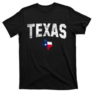 Texas State Usa Distressed Flag Grunge Texas T-Shirt