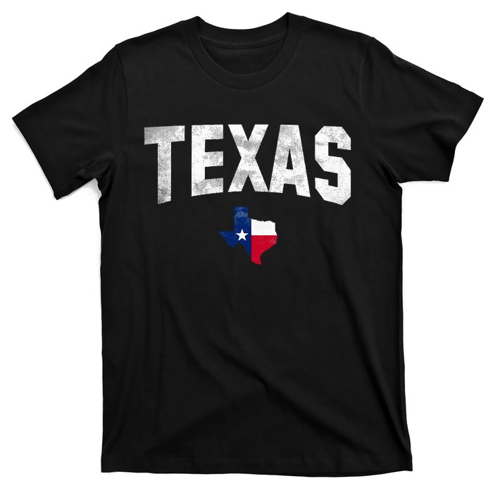 Texas State Usa Distressed Flag Grunge Texas T-Shirt