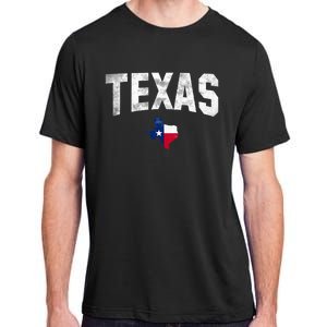 Texas State Usa Distressed Flag Grunge Texas Adult ChromaSoft Performance T-Shirt