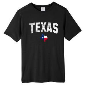 Texas State Usa Distressed Flag Grunge Texas Tall Fusion ChromaSoft Performance T-Shirt