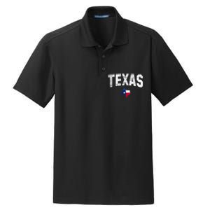 Texas State Usa Distressed Flag Grunge Texas Dry Zone Grid Polo