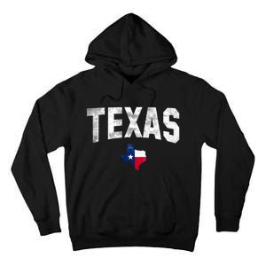 Texas State Usa Distressed Flag Grunge Texas Tall Hoodie