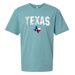 Texas State Usa Distressed Flag Grunge Texas Sueded Cloud Jersey T-Shirt