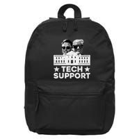 Tech Support Us Flag White House Tech Support D.O.G.E 16 in Basic Backpack