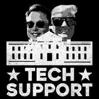 Tech Support Us Flag White House Tech Support D.O.G.E 16 in Basic Backpack
