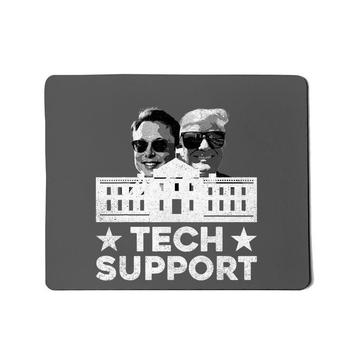 Tech Support Us Flag White House Tech Support D.O.G.E Mousepad