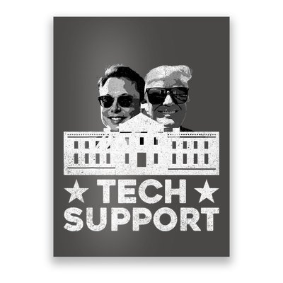 Tech Support Us Flag White House Tech Support D.O.G.E Poster