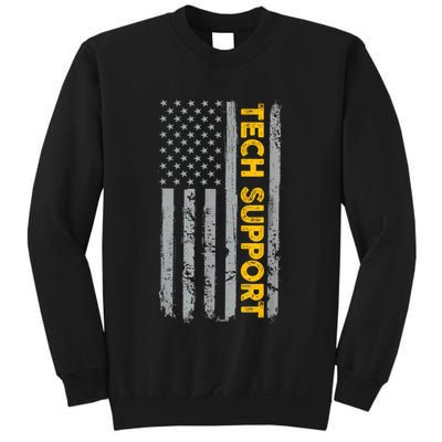Tech Support Us Flag White House Tech Support D.O.G.E Sweatshirt