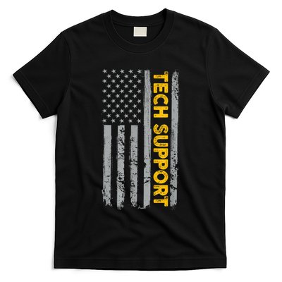 Tech Support Us Flag White House Tech Support D.O.G.E T-Shirt