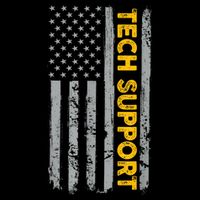 Tech Support Us Flag White House Tech Support D.O.G.E Drawstring Bag