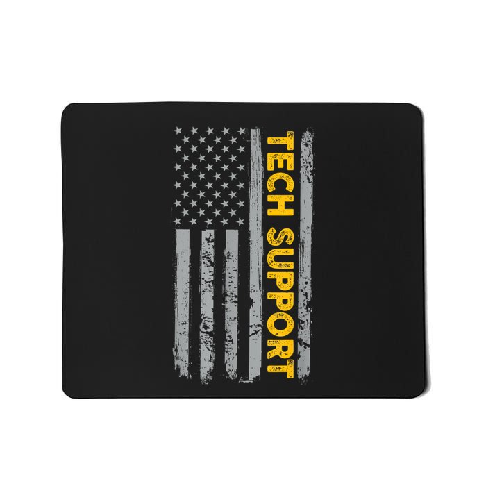 Tech Support Us Flag White House Tech Support D.O.G.E Mousepad