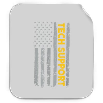 Tech Support Us Flag White House Tech Support D.O.G.E Permanent Decal Sticker