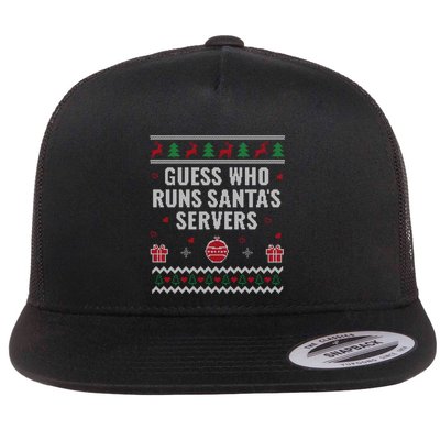 Tech Support Ugly Christmas Funny Computer It Nerd Xmas Meaningful Gift Flat Bill Trucker Hat