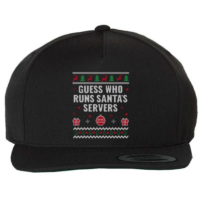 Tech Support Ugly Christmas Funny Computer It Nerd Xmas Meaningful Gift Wool Snapback Cap