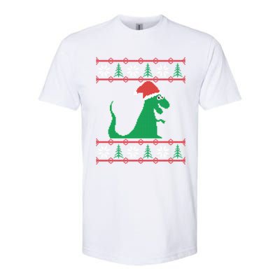 Trex Santa Ugly Christmas Softstyle CVC T-Shirt