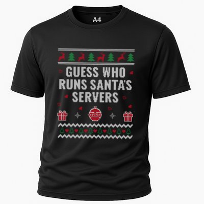 Tech Support Ugly Christmas Funny Computer It Nerd Xmas Gift Cooling Performance Crew T-Shirt