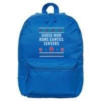 Tech Support Ugly Christmas Funny Computer It Nerd Xmas Gift 16 in Basic Backpack