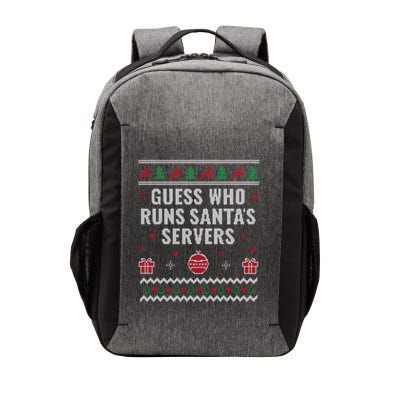 Tech Support Ugly Christmas Funny Computer It Nerd Xmas Gift Vector Backpack