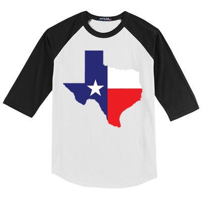 Texas State Usa Distressed Flag Grunge Texas Kids Colorblock Raglan Jersey