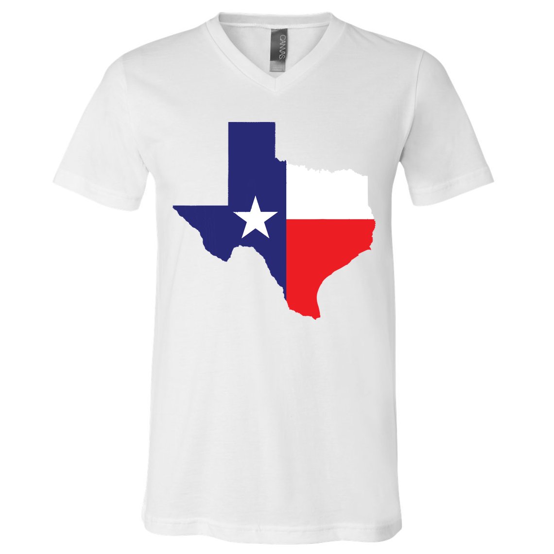 Texas State Usa Distressed Flag Grunge Texas V-Neck T-Shirt