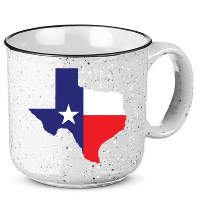 Texas State Usa Distressed Flag Grunge Texas 15oz Campfire Ceramic Mug