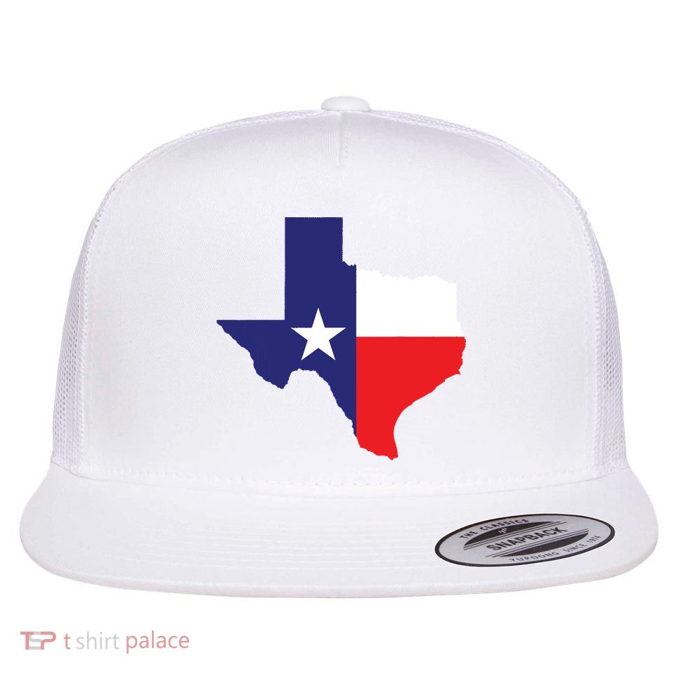 Texas State Usa Distressed Flag Grunge Texas Flatbill Hat