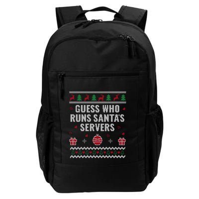 Tech Support Ugly Christmas Funny Computer It Nerd Xmas Gift Daily Commute Backpack