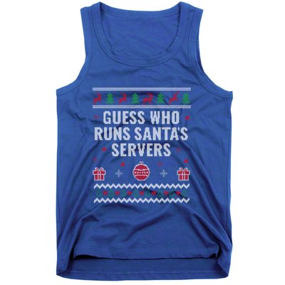 Tech Support Ugly Christmas Funny Computer It Nerd Xmas Gift Tank Top
