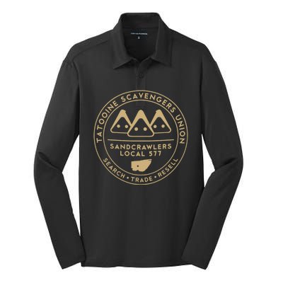 Tatooine Scavengers Union Silk Touch Performance Long Sleeve Polo