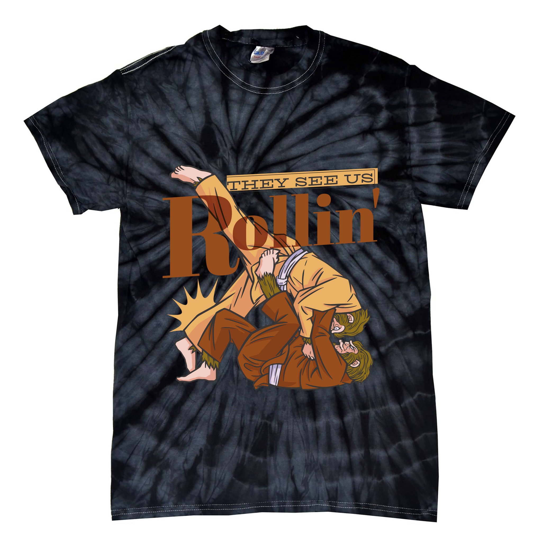 They See Us Rollin Big Foot Martial Arts Tie-Dye T-Shirt